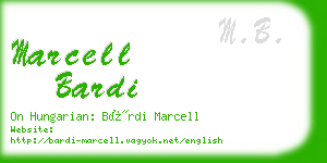 marcell bardi business card